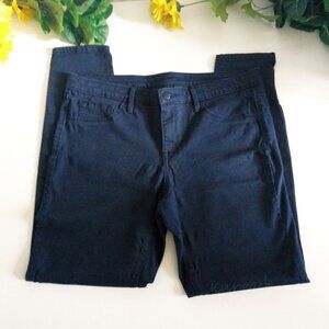 Mossimo Skinny Jeans Size 12 Dark Navy Denim Stretchy Classic Preppy Equestrian